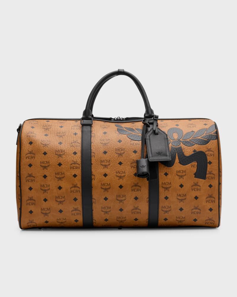 MCM Men's Ottomar Weekender Bag in Mega Laurel Visetos Cover