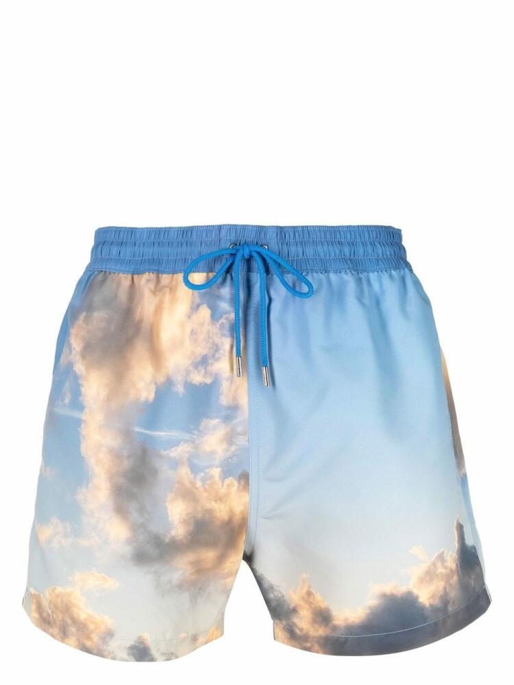 Paul Smith cloud-print swim shorts - Blue Cover