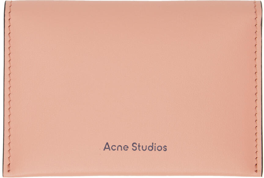 Acne Studios Pink Bifold Card Holder Cover