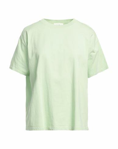 American Vintage Woman T-shirt Light green Cotton Cover