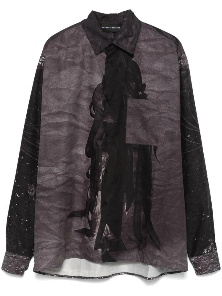 Barbara Bologna graphic-print shirt - Grey Cover