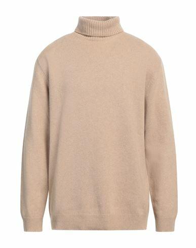 Wool & Co Man Turtleneck Sand Wool, Polyamide Cover