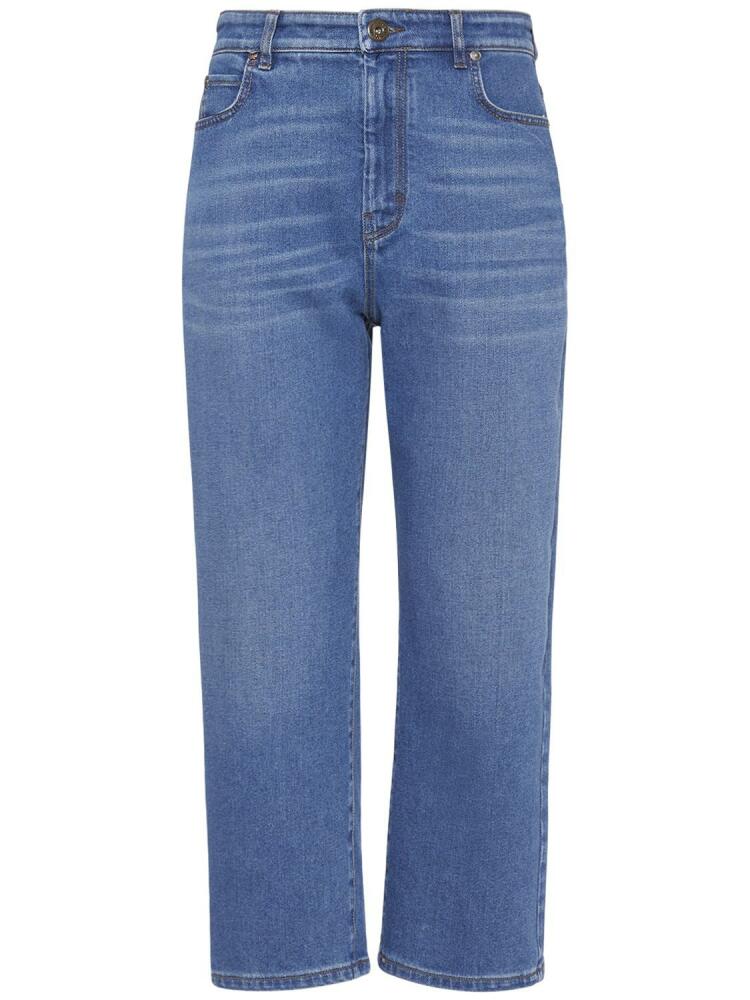 WEEKEND MAX MARA Cesy Straight Cropped Denim Jeans Cover