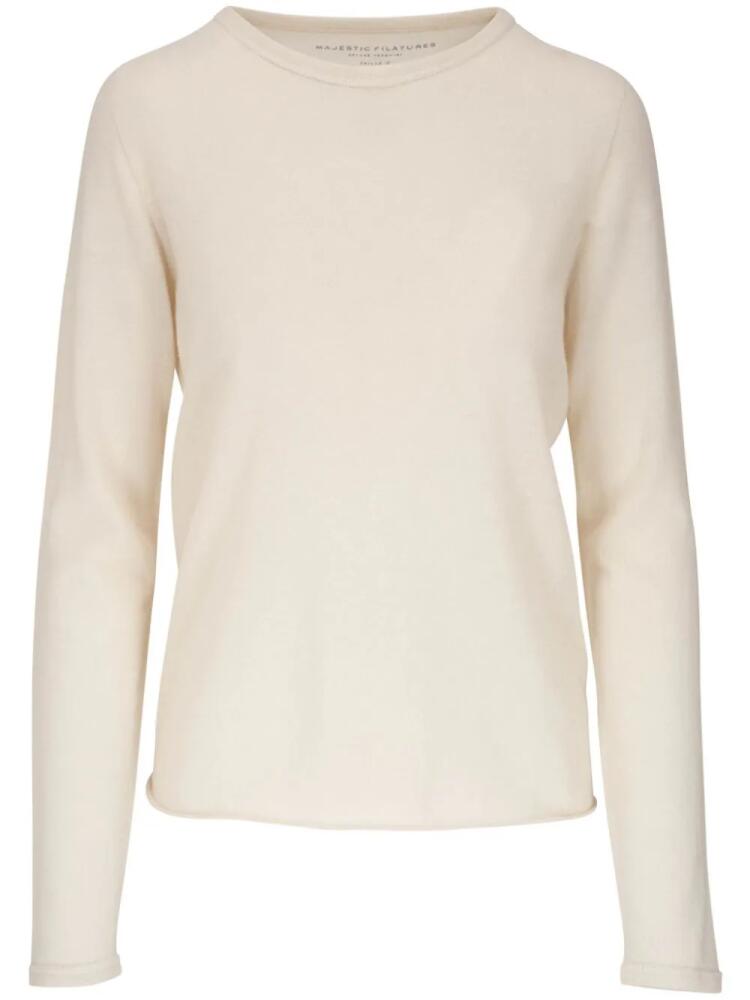 Majestic Filatures ribbed cashmere jumper - Neutrals Cover