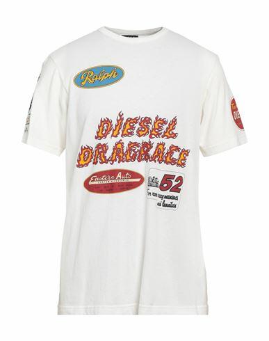 Diesel Man T-shirt White Cotton Cover