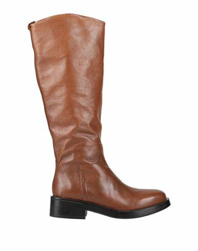 Paola Ferri Woman Boot Tan Soft Leather Cover