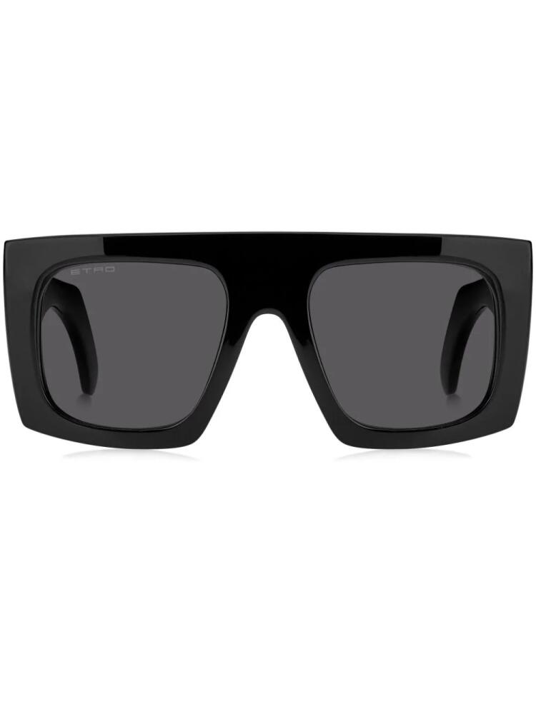 ETRO Etroscreen oversize-frame sunglasses - Black Cover