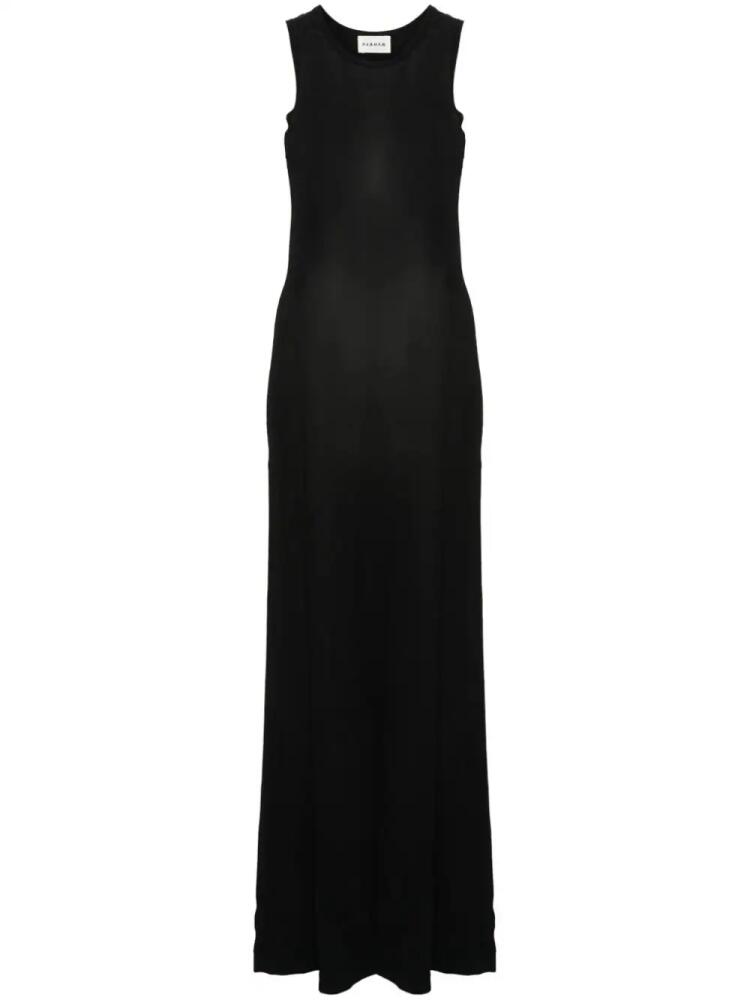 P.A.R.O.S.H. sleeveless long dress - Black Cover