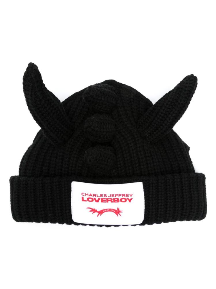 Charles Jeffrey Loverboy Chunky Dragon beanie - Black Cover