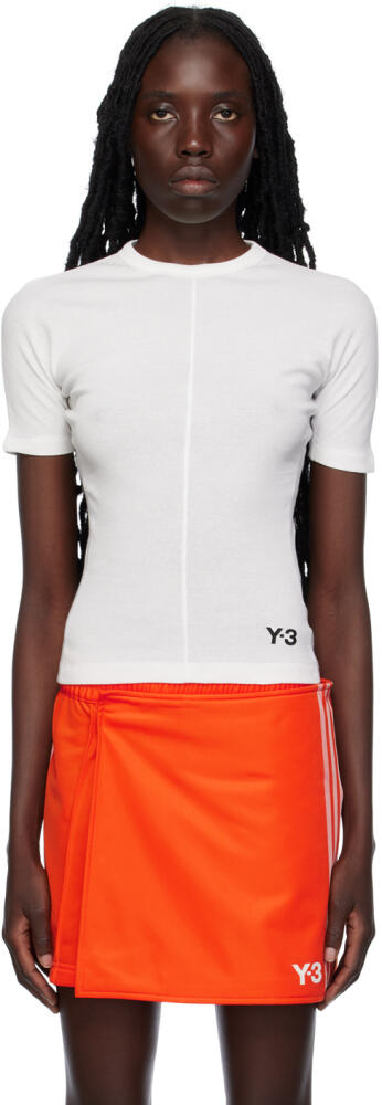 Y-3 White Fitted T-Shirt Cover