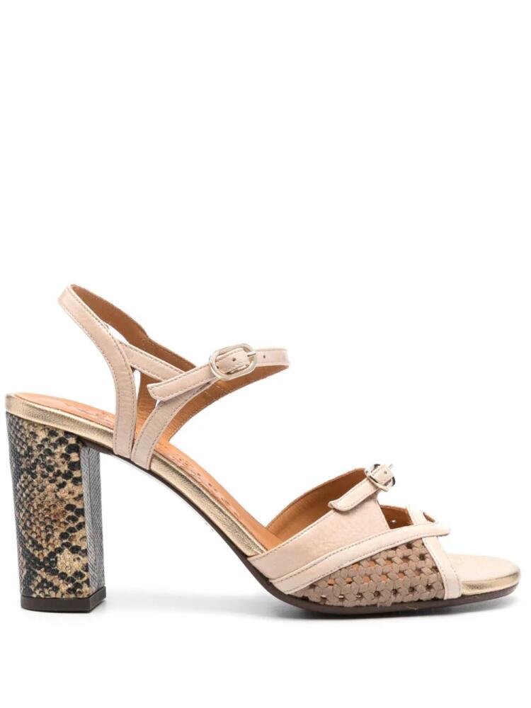 Chie Mihara Bindi 85mm leather sandals - Neutrals Cover