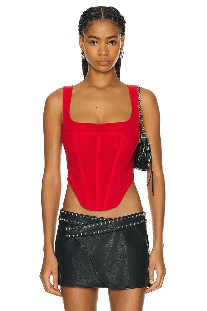 Miaou Campbell Corset in Red Cover