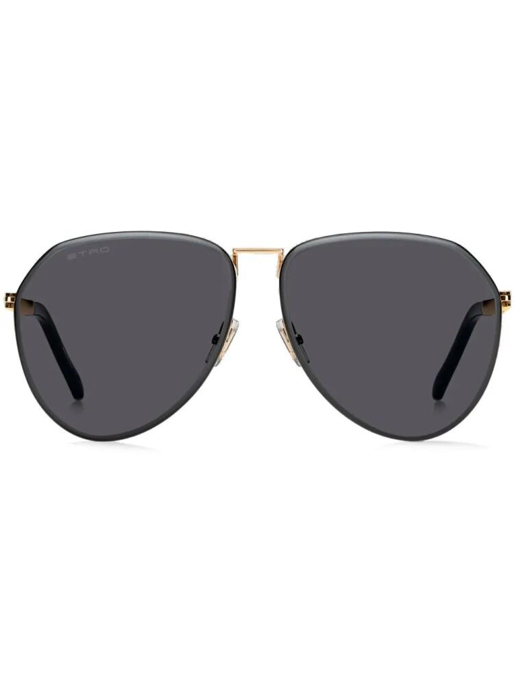 ETRO Luxury pilot-frame sunglasses - Black Cover