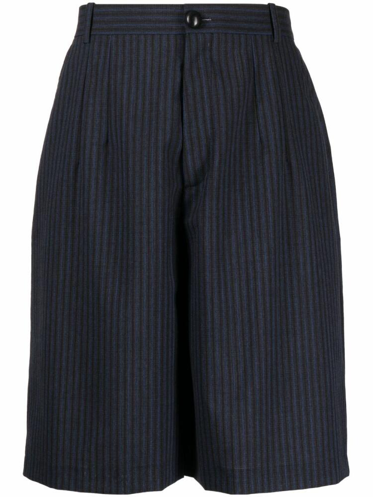 Namacheko wide-leg striped tailored shorts - Blue Cover