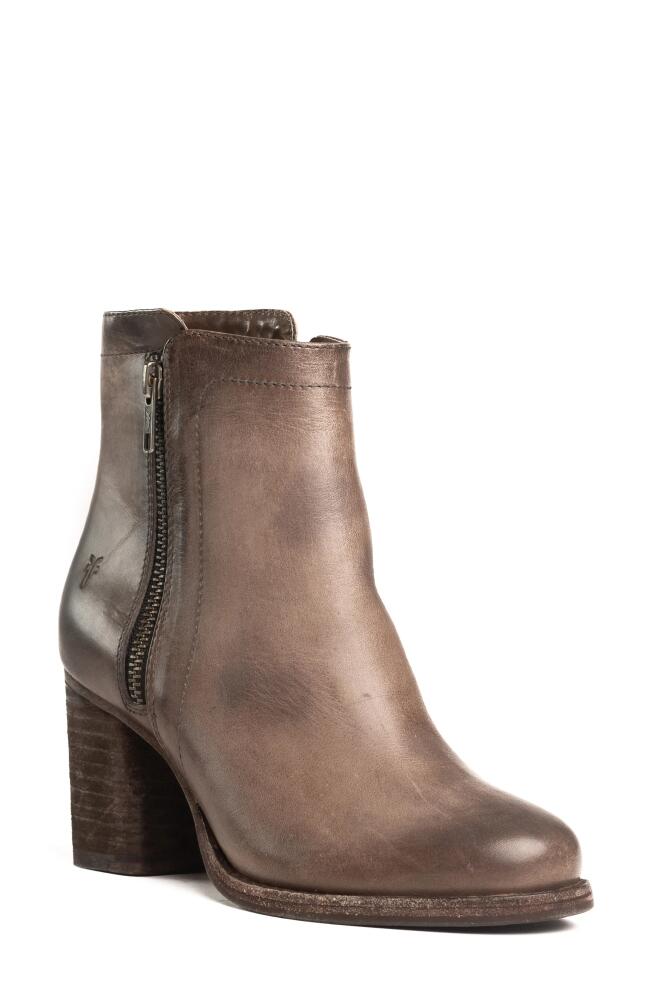 Frye Addie Double Zip Bootie in Stone - Avalon Cover