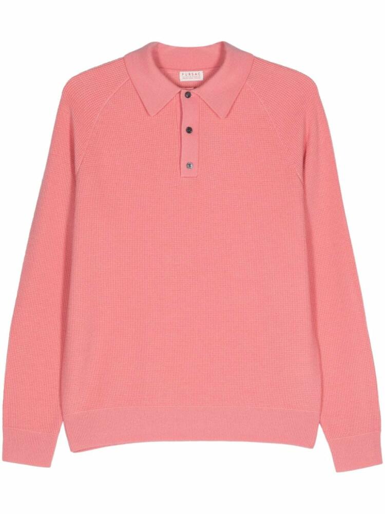 FURSAC knitted polo shirt - Pink Cover