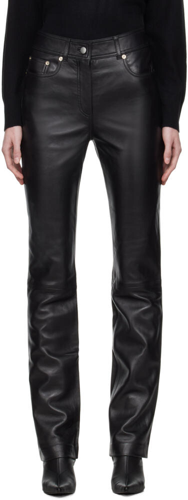 Stand Studio Black Rebecca Leather Pants Cover