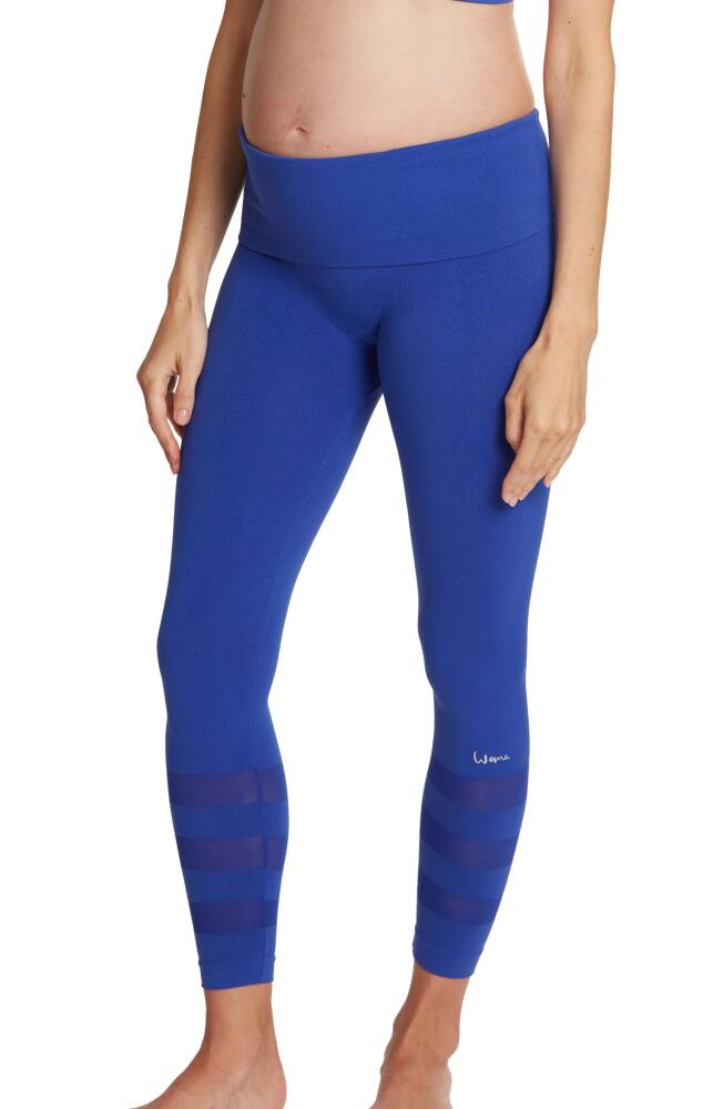 Cache Coeur Maternity/Nursing Sport Leggings in Electric Blue Cover