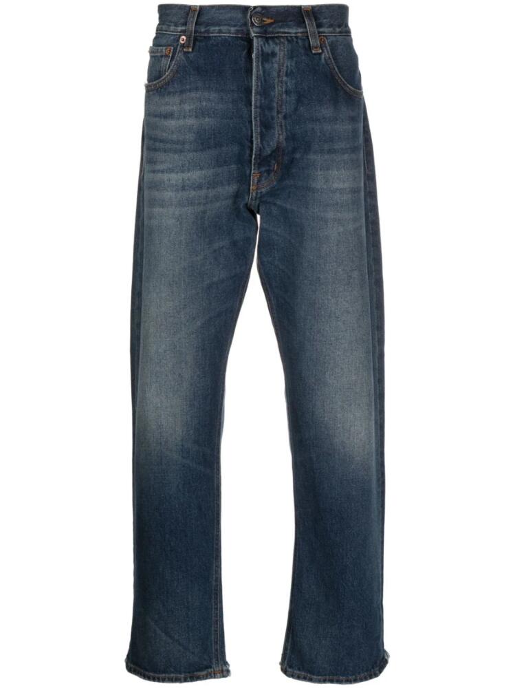 Haikure slim-cut cotton jeans - Blue Cover