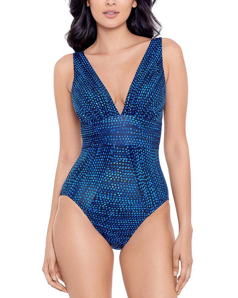 Miraclesuit Dot Com Odyssey V Neck One Piece Swimsuit Cover