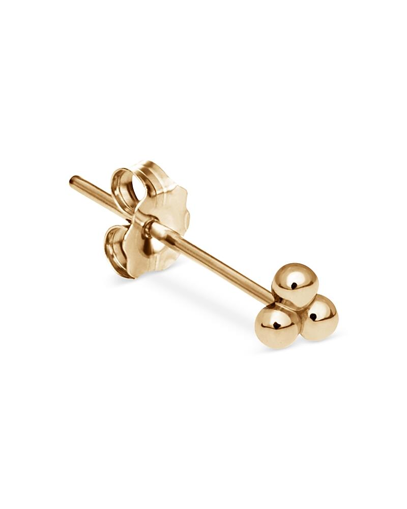 Maria Tash 14K Yellow Gold Three Ball Trinity Stud Earring Cover