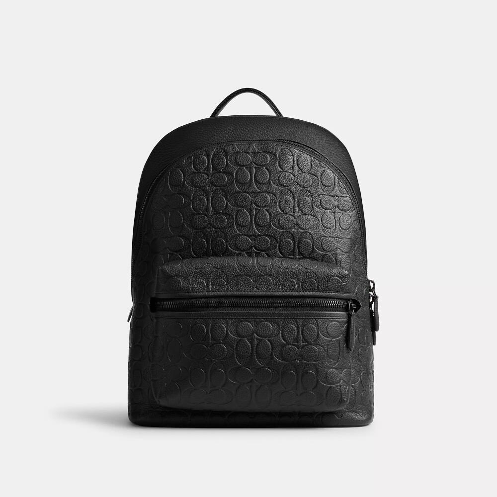 Coach Charter Backpack In Signature Leather Cover