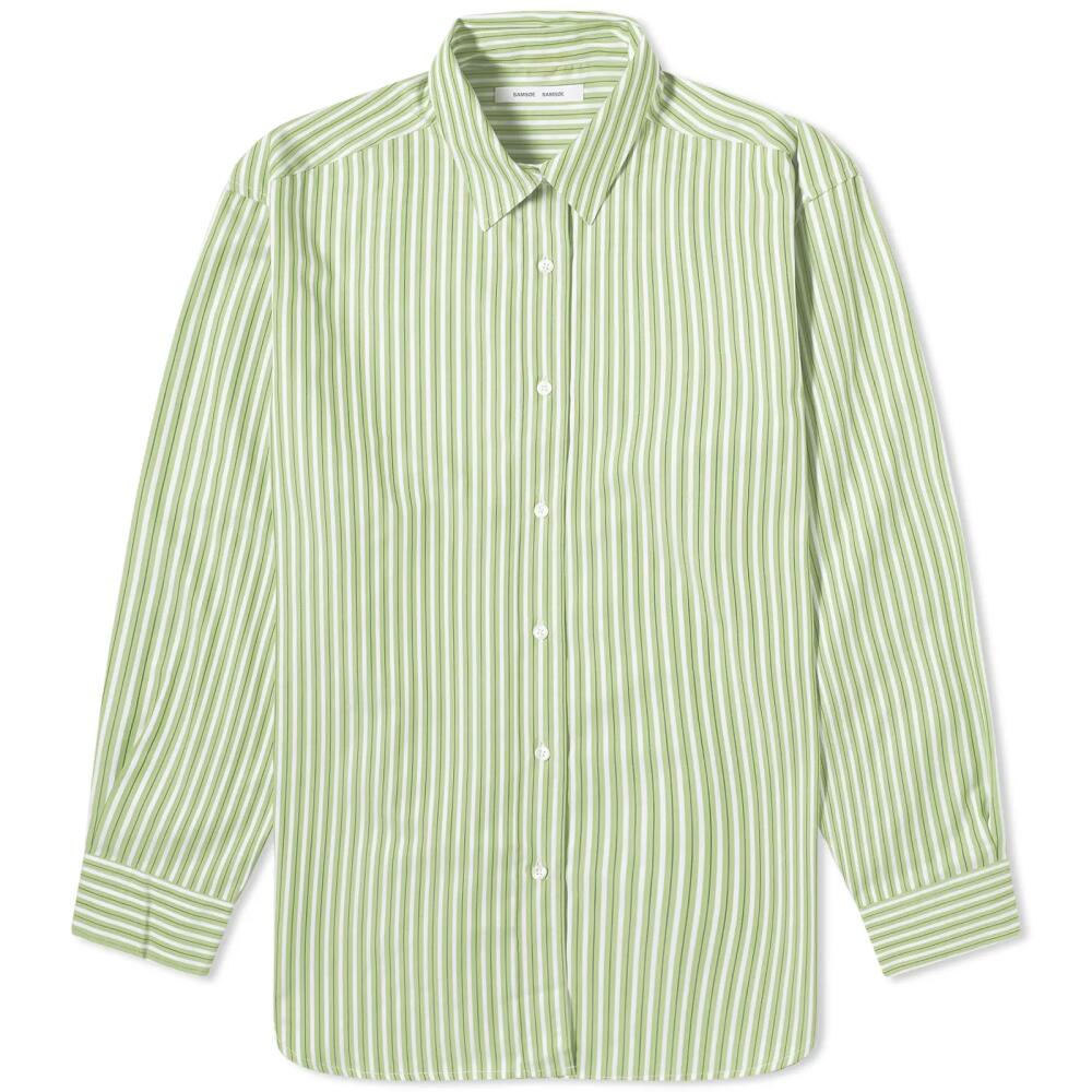 Samsøe Samsøe Women's Lova Striped Shirt in Macaw Cover