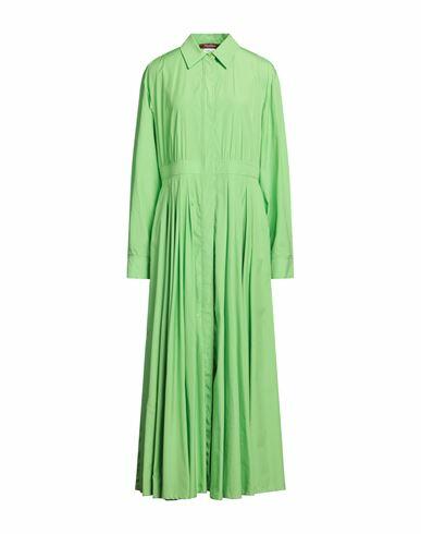 Max Mara Studio Woman Maxi dress Light green Cotton Cover