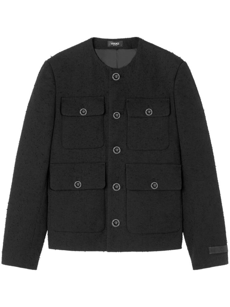 Versace bouclé tweed jacket - Black Cover