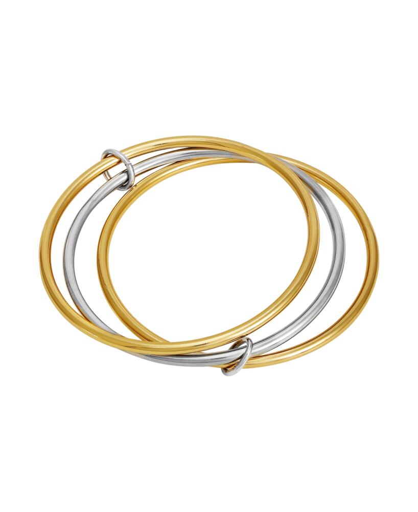 Vince Camuto Two-Tone Trio Bangle Bracelet Set - Gold, Silver Cover