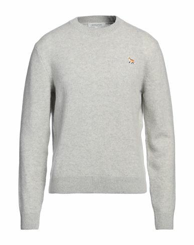 Maison Kitsuné Man Sweater Light grey Wool Cover