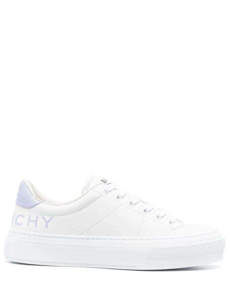 Givenchy logo-print leather sneakers - White Cover