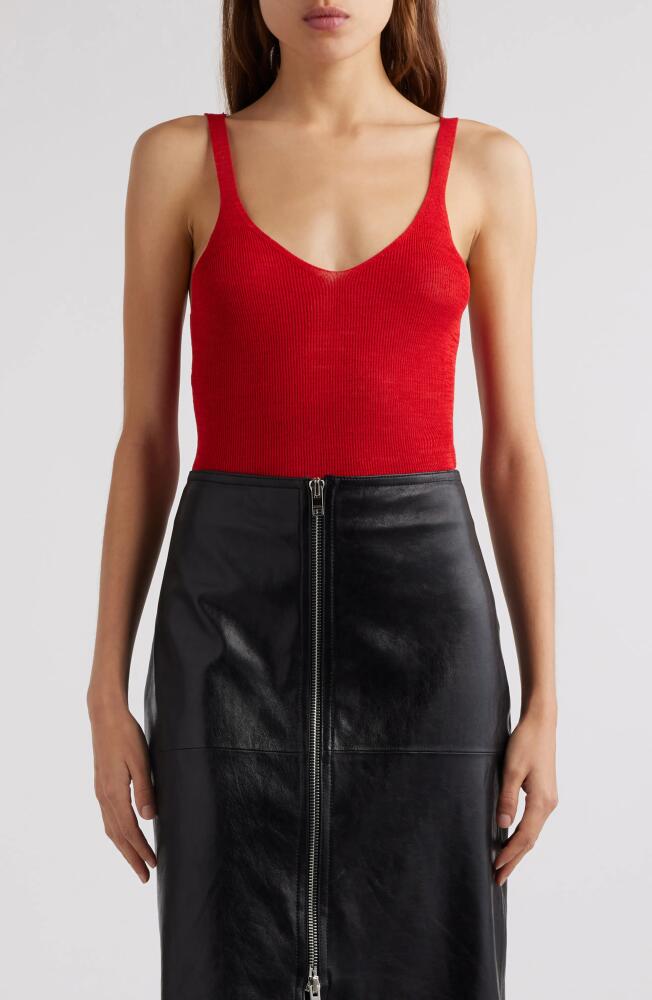 Isabel Marant Marthe Scoop Neck Tank in Poppy Red Cover