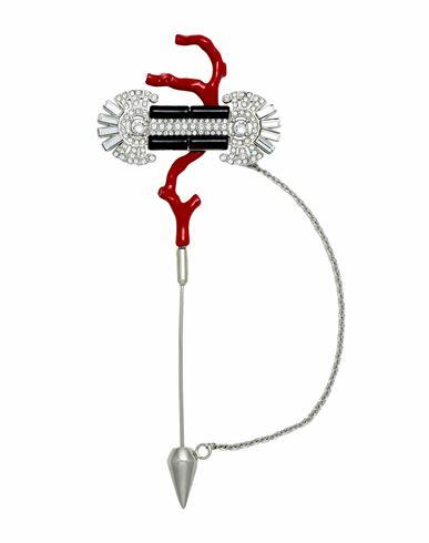 Maison Margiela Woman Brooch Silver Brass, Steel, Swarovski Crystal Cover