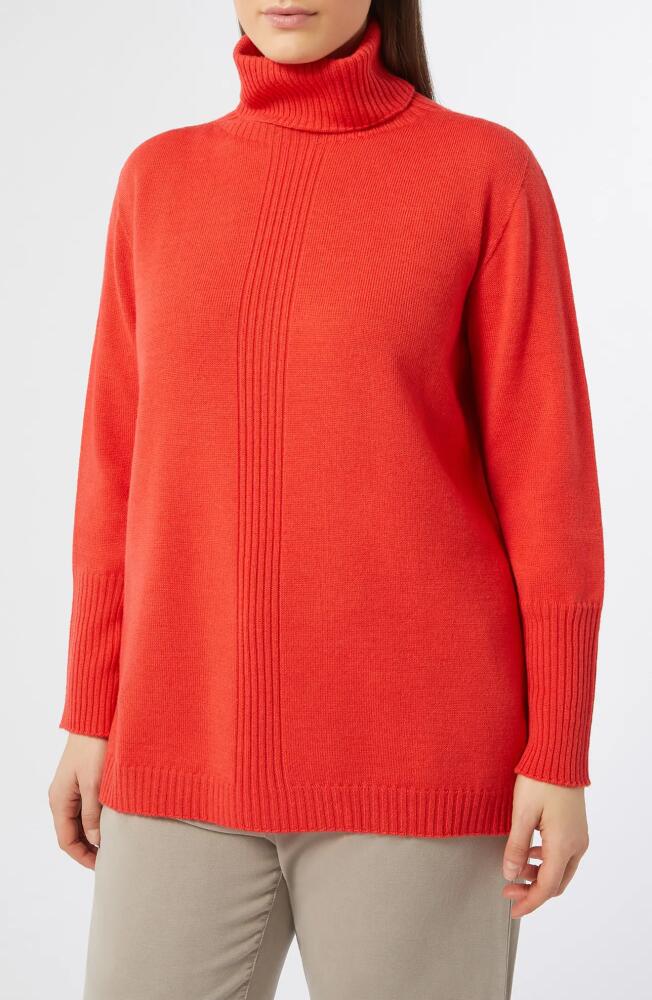 Marina Rinaldi Ugo Wool Blend Turtleneck Sweater in Red Cover