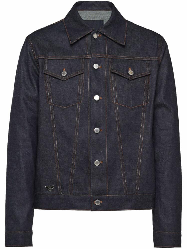 Prada denim blouson jacket - Blue Cover