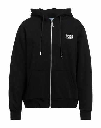 Gcds Man Sweatshirt Black Cotton Cover