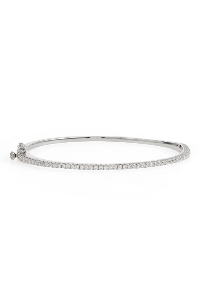 Nordstrom Delicate Cubic Zirconia Bangle in Clear- Silver Cover