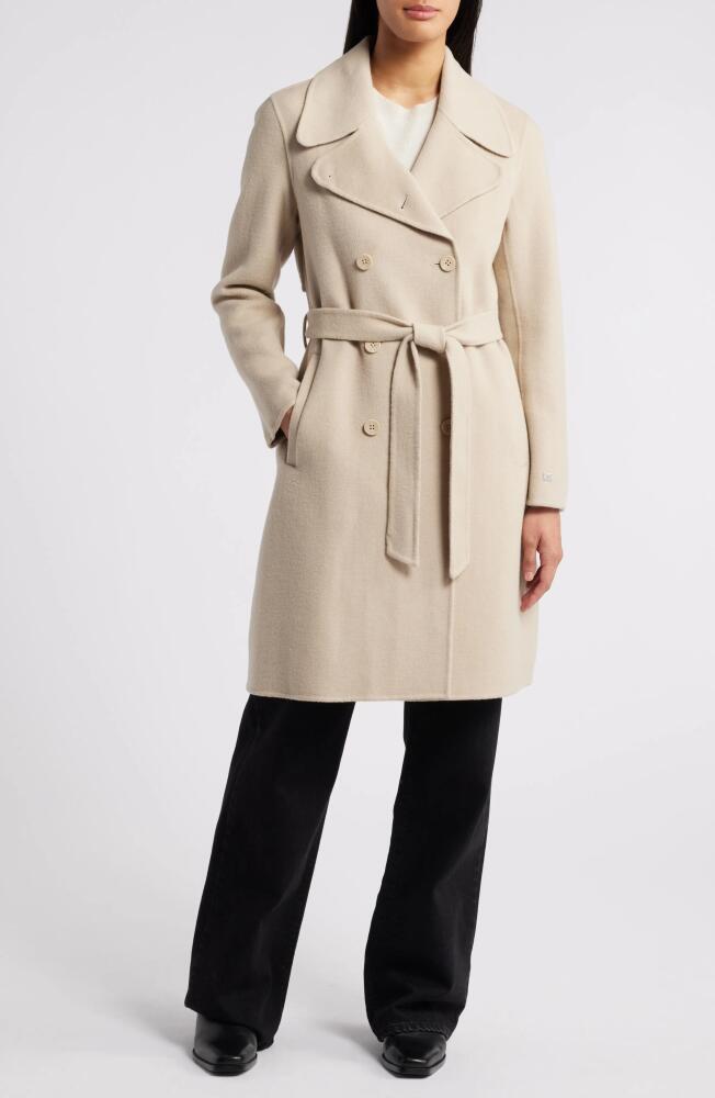 Soia & Kyo Safira Double Breasted Wool Blend Coat in Hush Cover