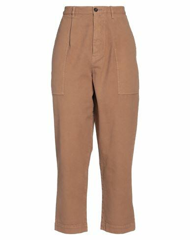 Pence Woman Pants Light brown Cotton Cover