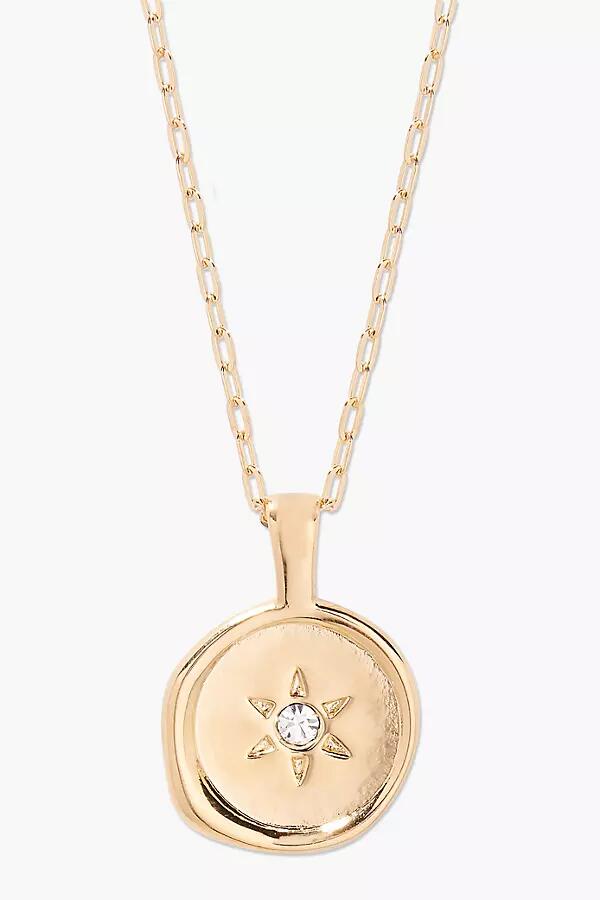 brook & york Crystal Coin Charm Pendant Necklace Cover