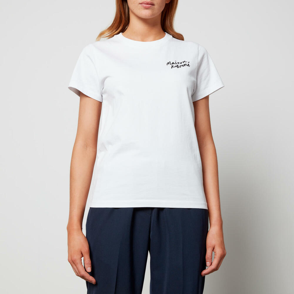 Maison Kitsuné Women's Mini Handwriting Classic T-Shirt - White Cover