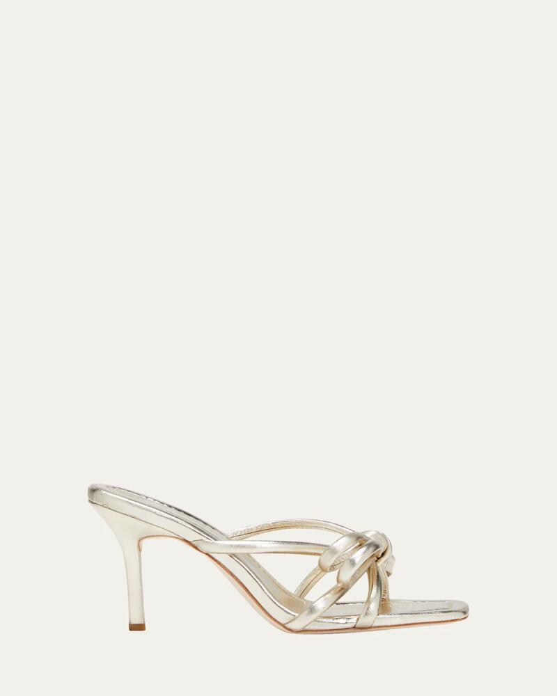 Loeffler Randall Margi Metallic Bow Stiletto Slide Sandals Cover