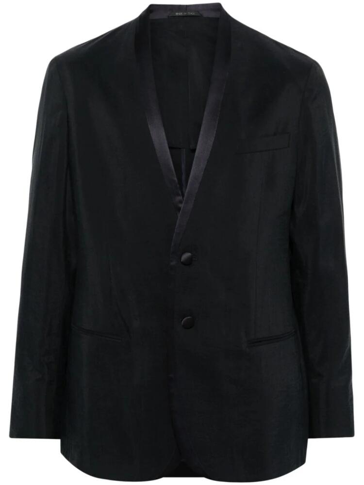 Giorgio Armani single-breasted blazer - Blue Cover