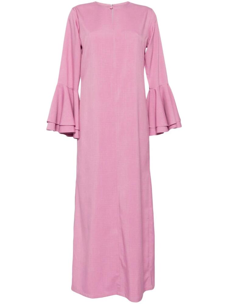 Bambah Pink Ruffle Kaftan Cover