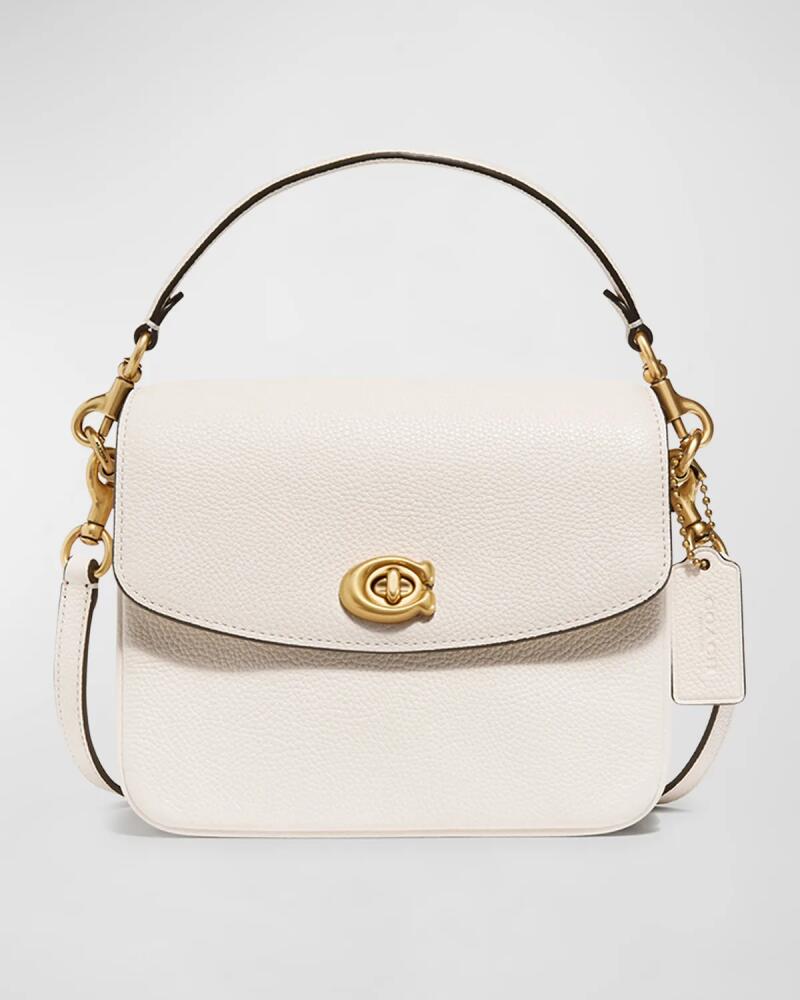 Coach Pebbled Leather Flap-Top Chain Crossbody Bag Cover