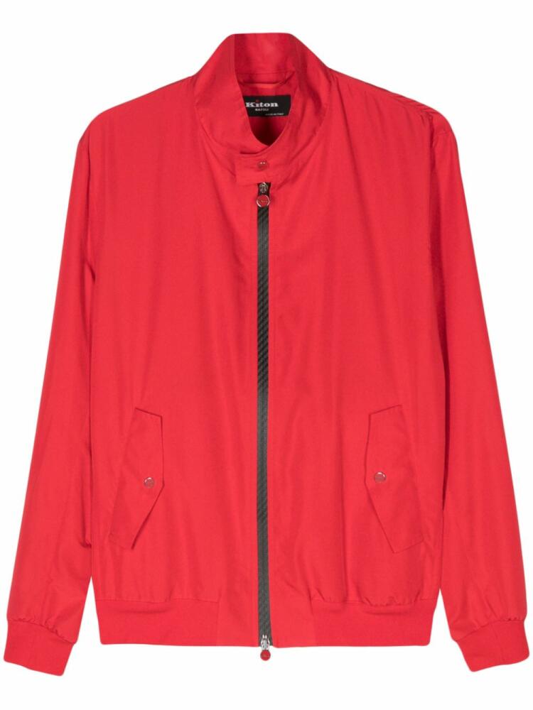 Kiton lightweight bomber jacket - Red Cover