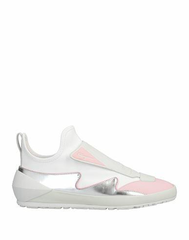 Ferragamo Woman Sneakers White Calfskin, Textile fibers Cover