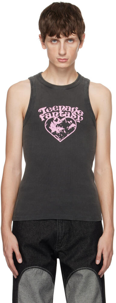 Carne Bollente Gray 'Teenage Fantasy' Tank Top Cover