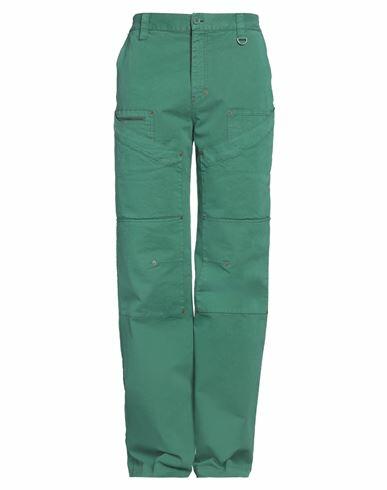 Marine Serre Man Pants Green Cotton, Elastane Cover